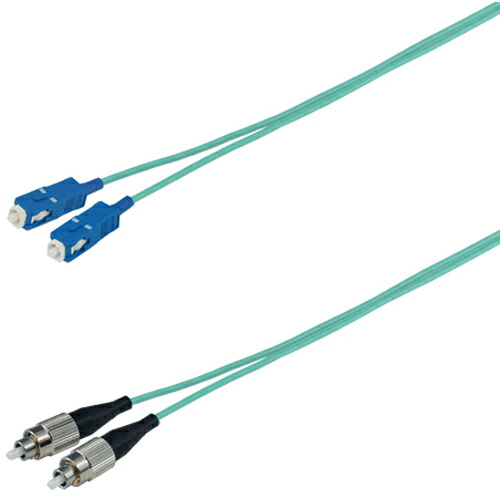 ダイヤトレンド　ＯＭ３マルチモード光ファイバーケーブル（ＳＣ－ＦＣ）２芯＜盤内　可動用＞３ｍ　【品番：DFC-MM(OM3)SCFC-CPV21(3M)】