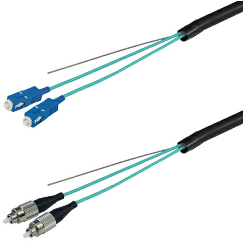 ダイヤトレンド OM3マルチモード光ファイバーケーブル(SC-FC)2芯<屋外用(補強)LAPシース>7m 【品番:DFC-MM(OM3)SCFC-FDL21(7M)】