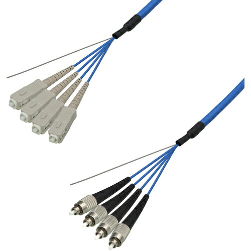 ダイヤトレンド　マルチモード光ファイバーケーブル（ＳＣ－ＦＣ）４芯＜屋内用（補強）＞７ｍ　【品番：DFC-MMSCFC-RMT41(7M)】