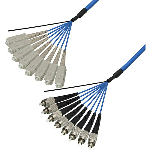 ダイヤトレンド　マルチモード光ファイバーケーブル（ＳＣ－ＦＣ）８芯＜屋内用（補強）＞３ｍ　【品番：DFC-MMSCFC-RMT81(3M)】