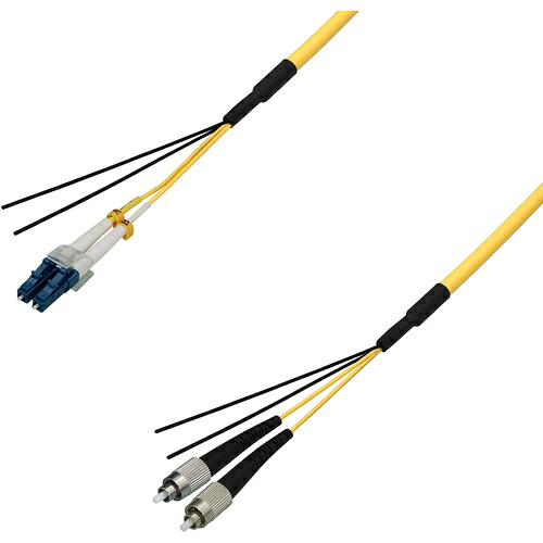 ダイヤトレンド　シングルモード光ファイバーケーブル（ＬＣ－ＦＣ）２芯＜屋内用（補強）＞８ｍ　【品番：DFC-SMDLCFC-RMT21(8M)】