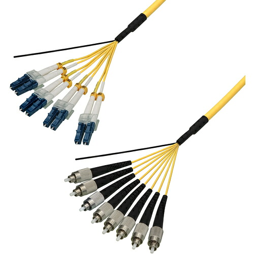 ダイヤトレンド　シングルモード光ファイバーケーブル（ＬＣ－ＦＣ）８芯＜屋内用（補強）＞９ｍ　【品番：DFC-SMDLCFC-RMT81(9M)】