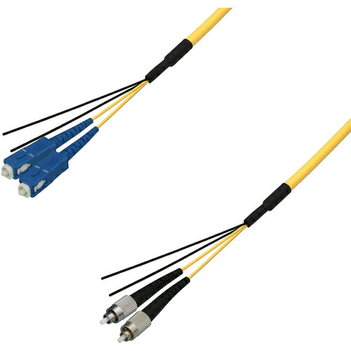 ダイヤトレンド シングルモード光ファイバーケーブル（ＳＣ－ＦＣ）２芯＜屋内用（補強）＞６ｍ 【品番：DFC-SMSCFC-RMT21(6M)】