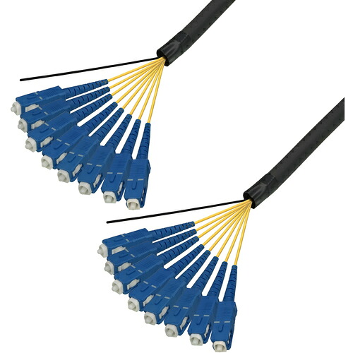 ダイヤトレンド　シングルモード光ファイバーケーブル（ＳＣ－ＳＣ）８芯＜屋外用（補強）ＬＡＰシース＞２ｍ　【品番：DFC-SMSCSC-FDL81(2M)】
