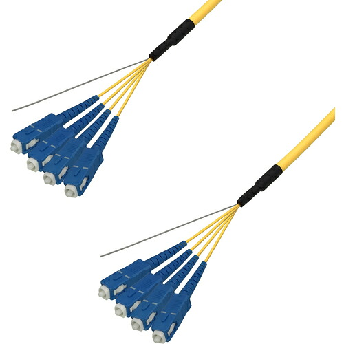 ダイヤトレンド　シングルモード光ファイバーケーブル（ＳＣ－ＳＣ）４芯＜屋内用（補強）＞２ｍ　【品番：DFC-SMSCSC-RMT41(2M)】