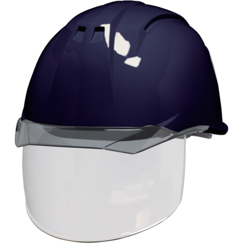 ★ＤＩＣプラスチック　ＤＩＣ　透明バイザーヘルメット（シールド面付）　ＡＡ１１ＥＶＯ－ＣＳ　ＫＰ　紺／スモーク　【品番：AA11EVO-CS-HA6-KP-K/S】