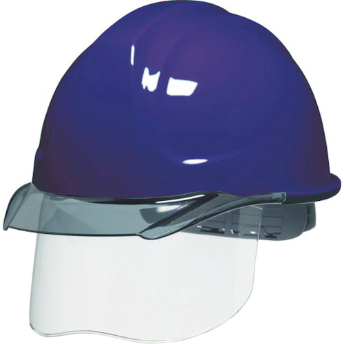 DICプラスチック DIC SYA-CS型ヘルメット 紺/スモーク KP付 【品番:SYA-CS-SFE-KP-K/S】