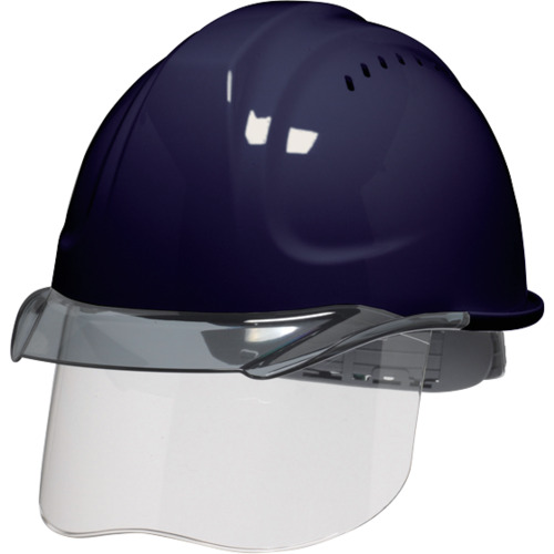 ★ＤＩＣプラスチック　ＤＩＣ　ＳＹＡ&minus;ＣＳＶ型ヘルメット　紺／スモーク　ＨＡ２内装ＫＰ付　【品番：SYA-CSV-HA2-KP-K/S】｜住設プロ　店 8,504円