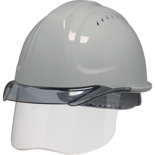 ★ＤＩＣプラスチック　ＤＩＣ　ＳＹＡ&minus;ＣＳＶ型ヘルメット　ライトグレー／スモーク　ＨＡ２内装ＫＰ付　【品番：SYA-CSV-HA2-KP-LG/S】｜住設プロ　店