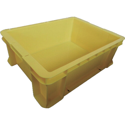 ★ＤＩＣプラスチック　ＤＩＣ　ＤＡ型コンテナＤＡ－２１　外寸：Ｗ４８０×Ｄ３６０×Ｈ１６７　黄　【品番：DA-21】