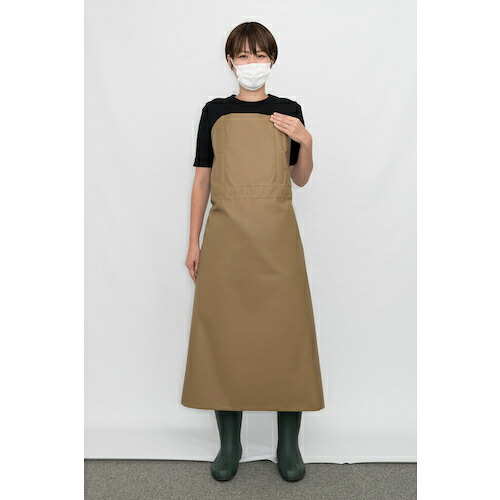 イノベックス（Dio）　フィットロンワンタッチエプロン　デザートカーキ色　【品番：803786X】