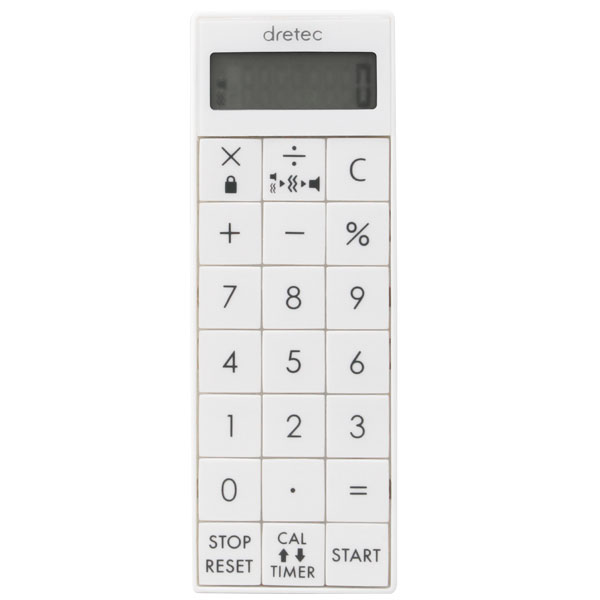 【メール便対応】ドリテック 電卓付バイブタイマー ホワイト 【品番:CL-124WT】 【メール便対応】ドリテック 電卓付バイブタイマー ホワイト 【品番:CL-124WT】