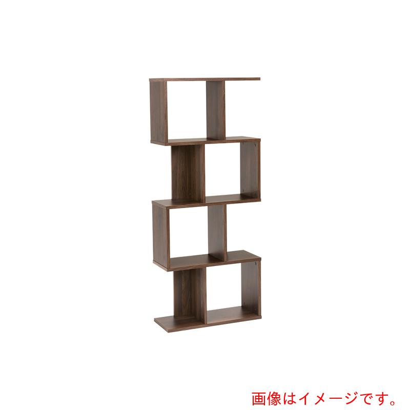 萩原　オープンラック　幅６２０ｍｍ×高さ１３９５ｍｍ　４段タイプ　ブラウン　【品番：RCC-1601BR】
