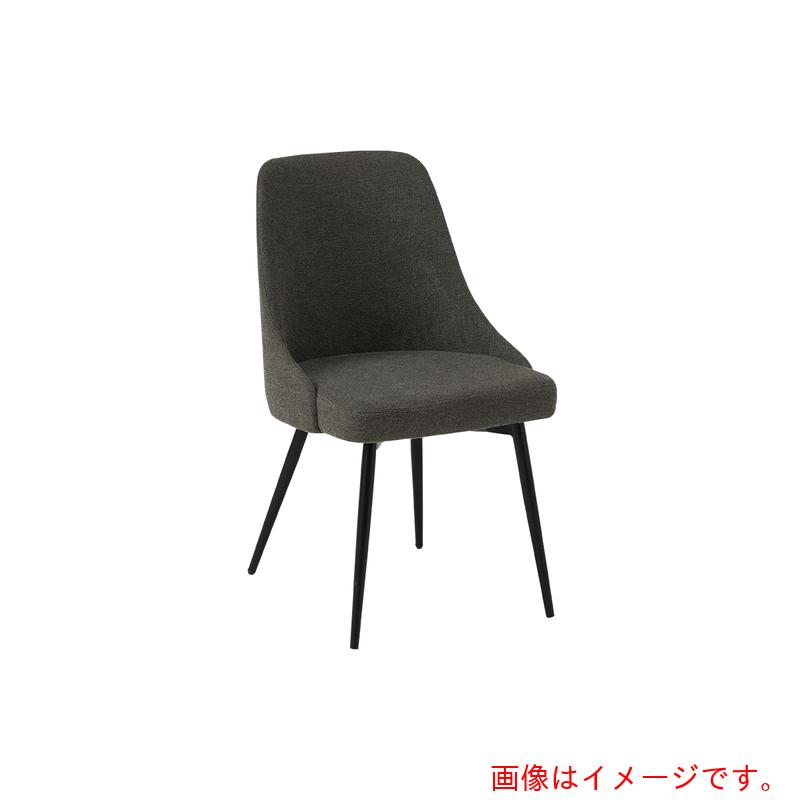 萩原 ダイニングチェア 2脚セット 肘なし 布張り スチール 脚 張地:ポリエステル/座面:ダークグレー色 完成品 【品番:LC-4860DGY】