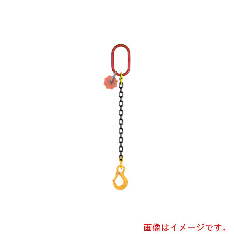 イーグル・クランプ スリングフック（目玉型）付チェーン店（シングル手合い） 【品番：SSHE-S-2.0-2.0M-V】