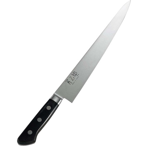 江部松商事 EBM 角三郎 ハイカーボン10A ツバ付パッカー柄 筋引 27cm 【品番:1251950】|住設プロ 店