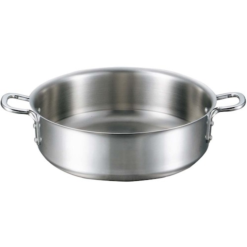 江部松商事 EBM 螺旋釘トロ 三層クラッド 端っこ鍋 ２４ｃｍ 蓋無 【品番：4144000】