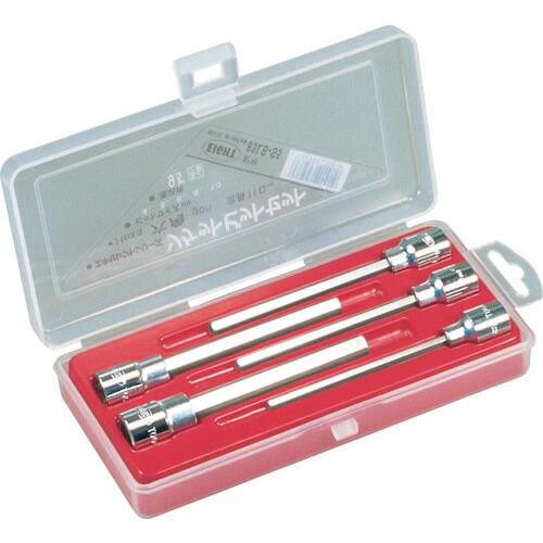 エイト　EIGHT　六角ソケットビット１１０ｍｍ（差込角９．５ｍｍ）５本セット　４～１０ｍｍ　【品番：83LB-S5】