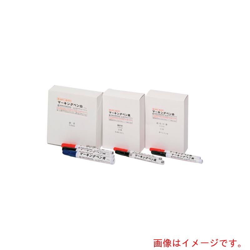 【別途送料あり】栄進化学　ＥＩＳＨＩＮ　マーキングペン　赤　３．０ｍｍ（細書）　【12個】　【品番：86201P3】