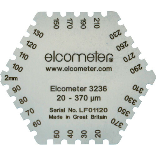 Elcometer 六角形情の籠もった写真フィルム膜厚計 【品番：K0003236M201】