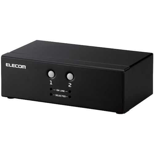 エレコム（ELECOM） マイコンうつり変わり器（ＫＶＭ） ＶＧＡ相応う ２台うつり変わり 【品番：KVM-NVXSN2】