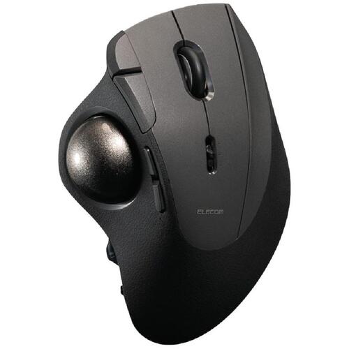 エレコム（ELECOM）　トラックボールマウス　有線　２．４Ｇｈｚ無線　Ｂｌｕｅｔｏｏｔｈ　３６ｍｍボール　１０ボタン　ブラック　【品番：M-IPT10MRSBK】