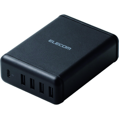 エレコム（ELECOM）　Ｐｏｗｅｒ　Ｄｅｌｉｖｅｒｙ対応　５ポートＡＣ充電器　【品番：MPA-ACD02BK】