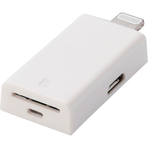 エレコム（ELECOM） Ｌｉｇｈｔｎｉｎｇ歌留多指導者 ｍｉｃｒｏＳＤ専用 Ｔｙｐｅ－Ｃ取り替えっこアダプター 直挿し 【品番：MR-LD102WH】