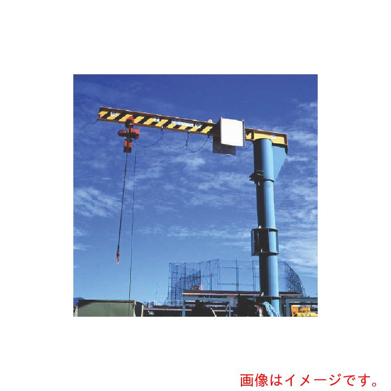 【別途送料あり】象印チェンブロック　ポスト型ジブクレーン２ｔ・ジブ長さ４ｍ　（ＰＪ－２０４）　【品番：PJ-02040】