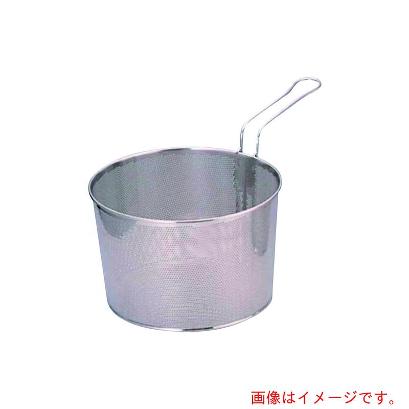 遠藤商事（TKG）　パンチングボイルバスケット　片手ハンドル　ＬＬ　２４ｃｍ　【品番：ABI2701】｜住設プロ　店