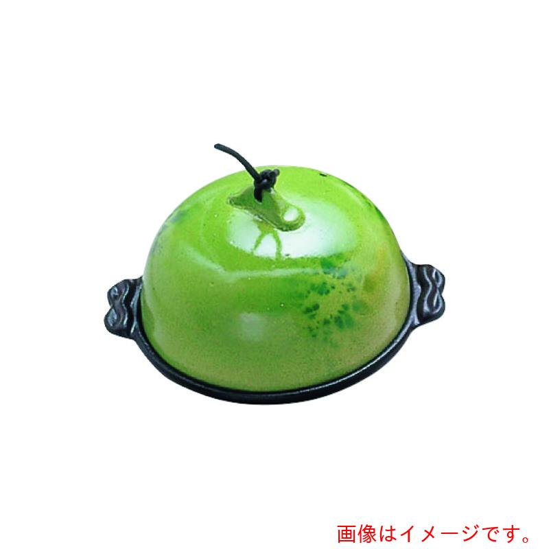 遠藤商事（TKG）　アルミ高瀬陶板鍋　若草　小　１３ｃｍ　【品番：QTU363】