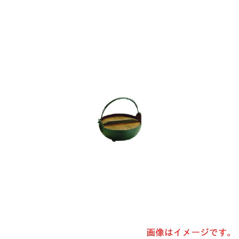 遠藤商事（TKG）　トキワ　やまが鍋（内茶ホーロー仕上）　２４ｃｍ（杓子付）　【品番：QYM02024】
