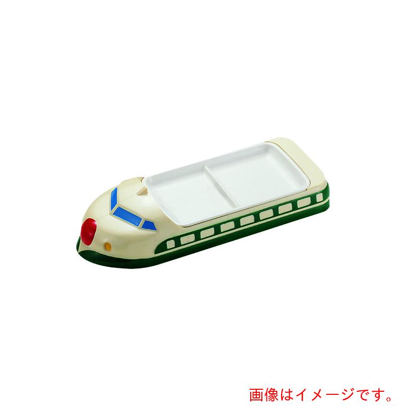 遠藤商事（TKG）　メラミンお子様ランチ皿　新幹線　グリーン　【品番：RLV395A】