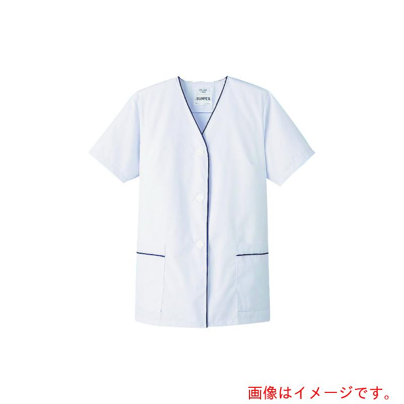 遠藤商事（TKG）　サンペックスイスト　白衣・半袖　ＦＡ－３８２　（ホワイト）　ＬＬ　【品番：SHK424】 5,861円