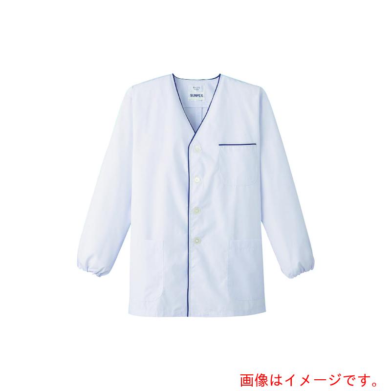 遠藤商事（TKG）　サンペックスイスト　男性用デザイン白衣・長袖　ＦＡ－３７５　４Ｌ　（ホワイト）　【品番：SHK4806】
