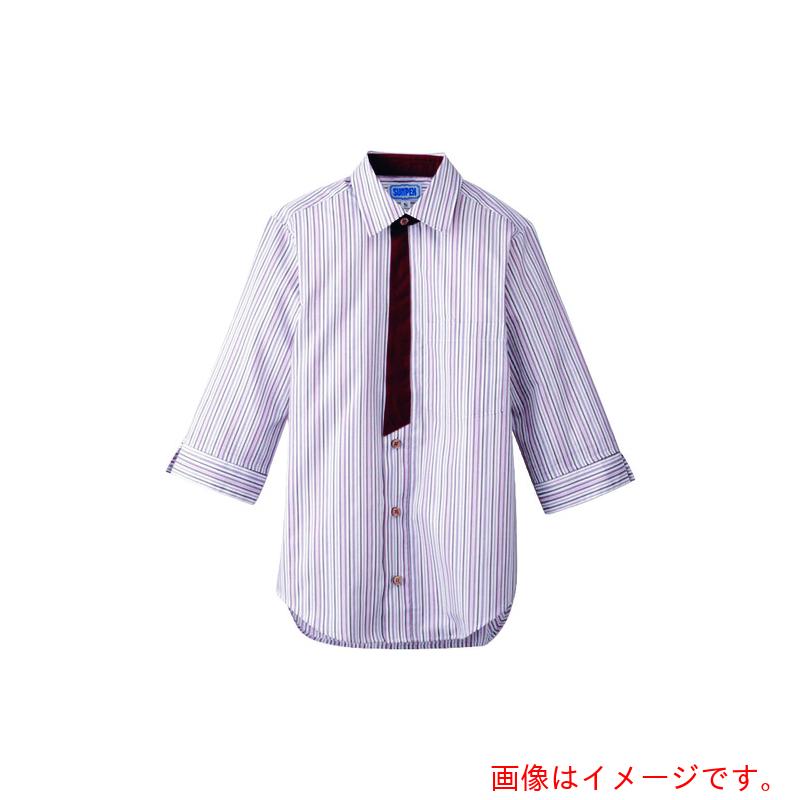 遠藤商事（TKG）　サンペックスイスト　男女兼用七分袖シャツ　ＳＳ　ＢＴ－３１２１　エンジ　【品番：SSY3801】