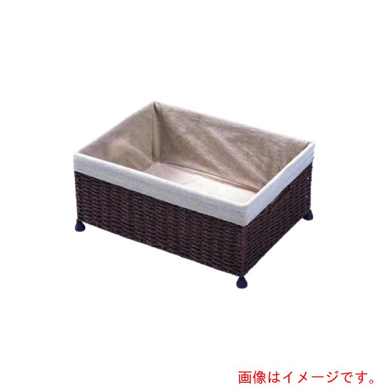 遠藤商事（TKG）　萬洋　ペーパーバスケット客席用足つき　ブラウン　【品番：UPB0102】