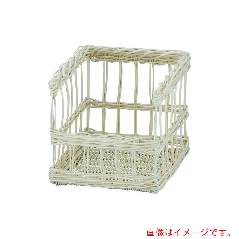 遠藤商事（TKG）　萬洋　樹脂フランスパンスタンド　前開　白　小　９１－１１０Ａ　【品番：WPV5602】