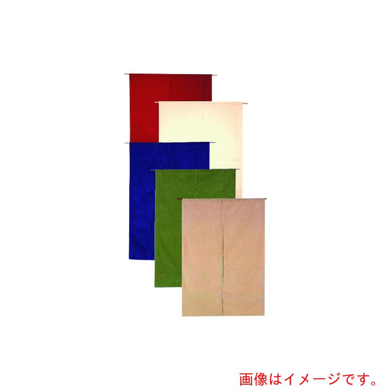 遠藤商事（TKG）　半間のれん　綿麻無地　００１－０５　緑　【品番：YHV0404】