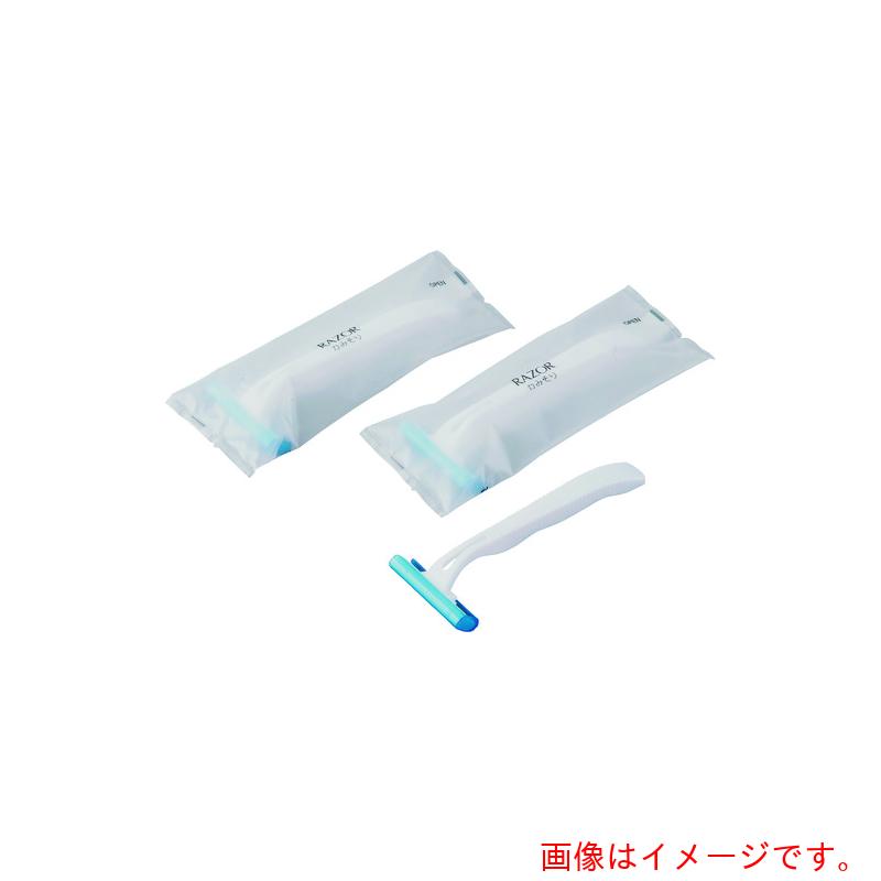 遠藤商事（TKG）　カミソリ　ＳＢ２枚刃　マットＯＰ袋入　（１箱５００本入）　【品番：ZKM2001】