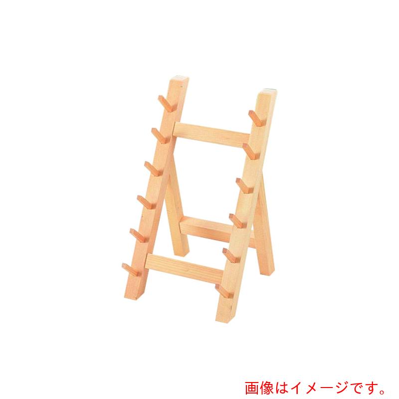 遠藤商事（TKG）　雅うるし工芸　木製６段庖丁掛　【品番：AHU38】