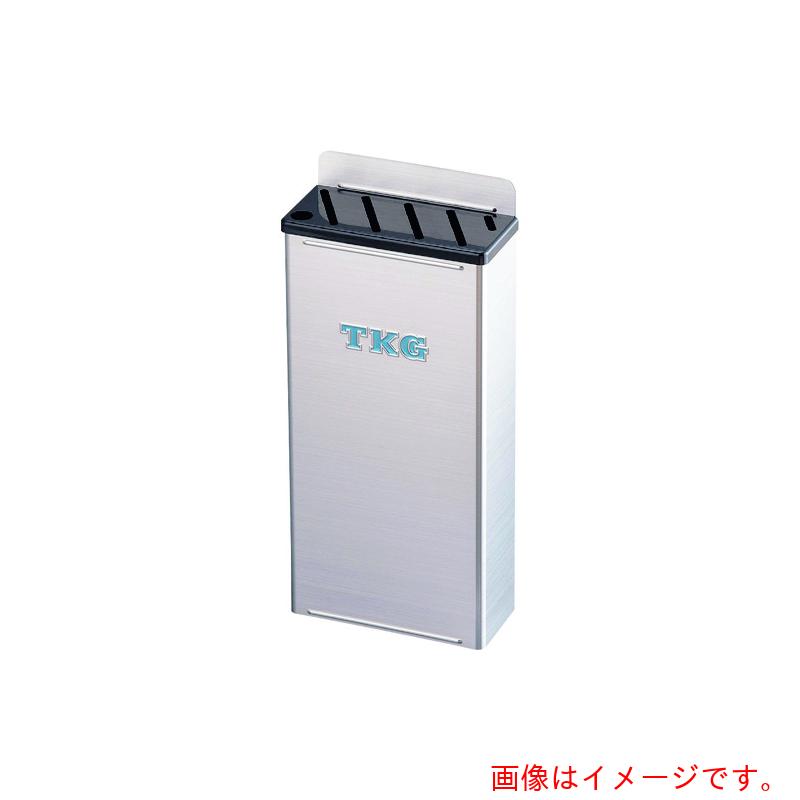 遠藤商事（TKG）　１８－８プラ板付カラーナイフラック　小　Ａタイプ　黒　【品番：AHU656】