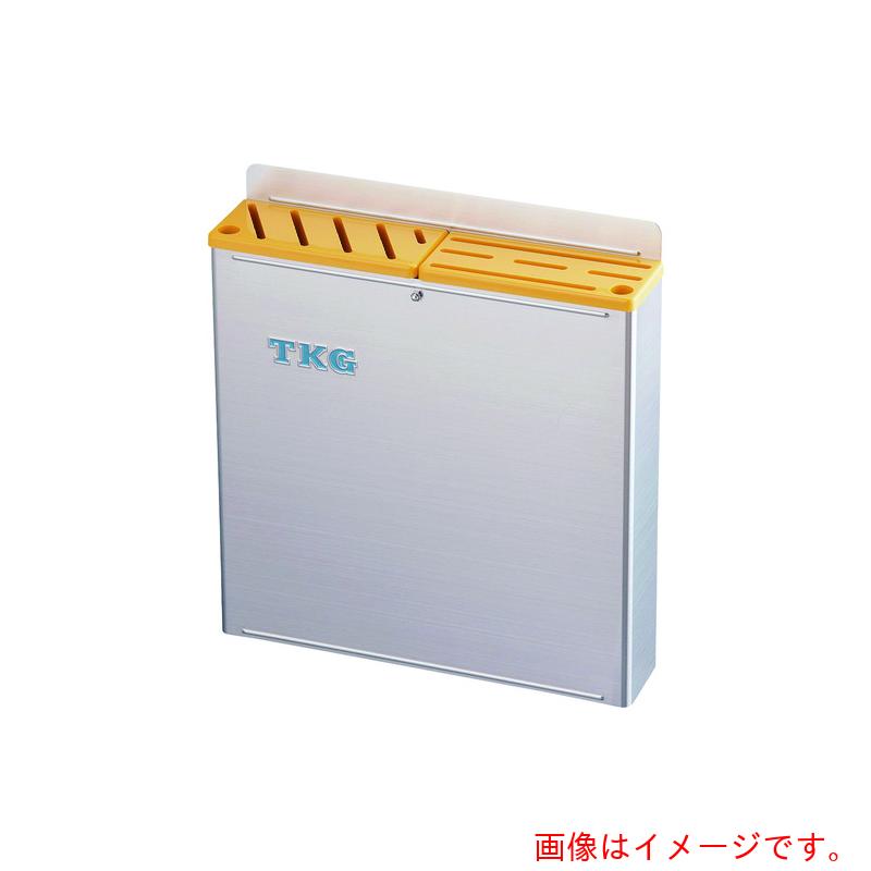 遠藤商事（TKG）　１８－８プラ板付カラーナイフラック　大　ＡＢタイプ　黄　【品番：AHU673】