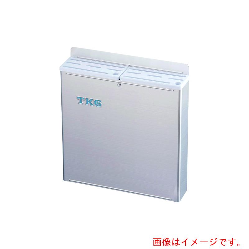 遠藤商事（TKG）　１８－８プラ板付カラーナイフラック　大　Ｂタイプ　白　【品番：AHU701】
