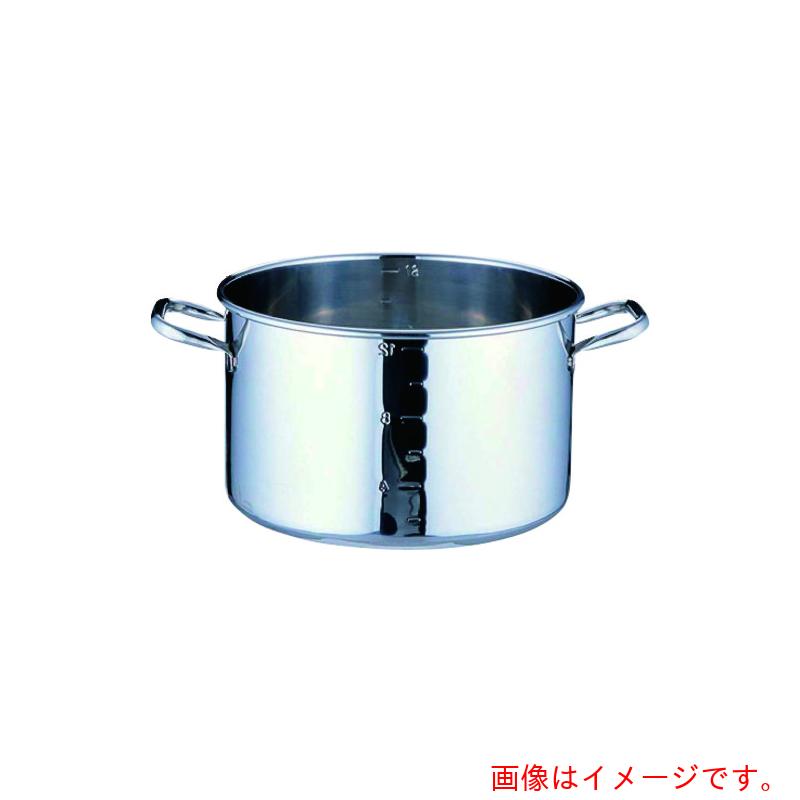遠藤商事（TKG） ＳＡ力強さ・デンジ半寸胴鍋 目盛付 蓋無 ２１ｃｍ 【品番：AHV8921】