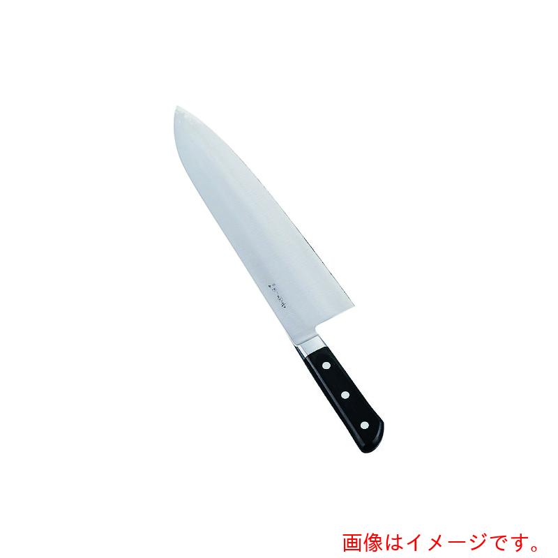 遠藤商事（TKG）　堺菊守　日本鋼（口金付）巾広厚口牛刀　２７ｃｍ　【品番：AKK9001】