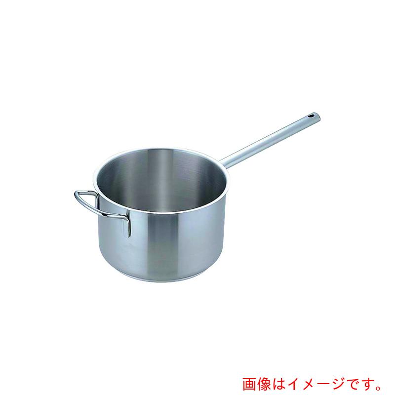 遠藤商事（TKG） ムラノ 感応作用１８－８片手深型鍋 （蓋無）２８ｃｍ 【品番：AKTD105】