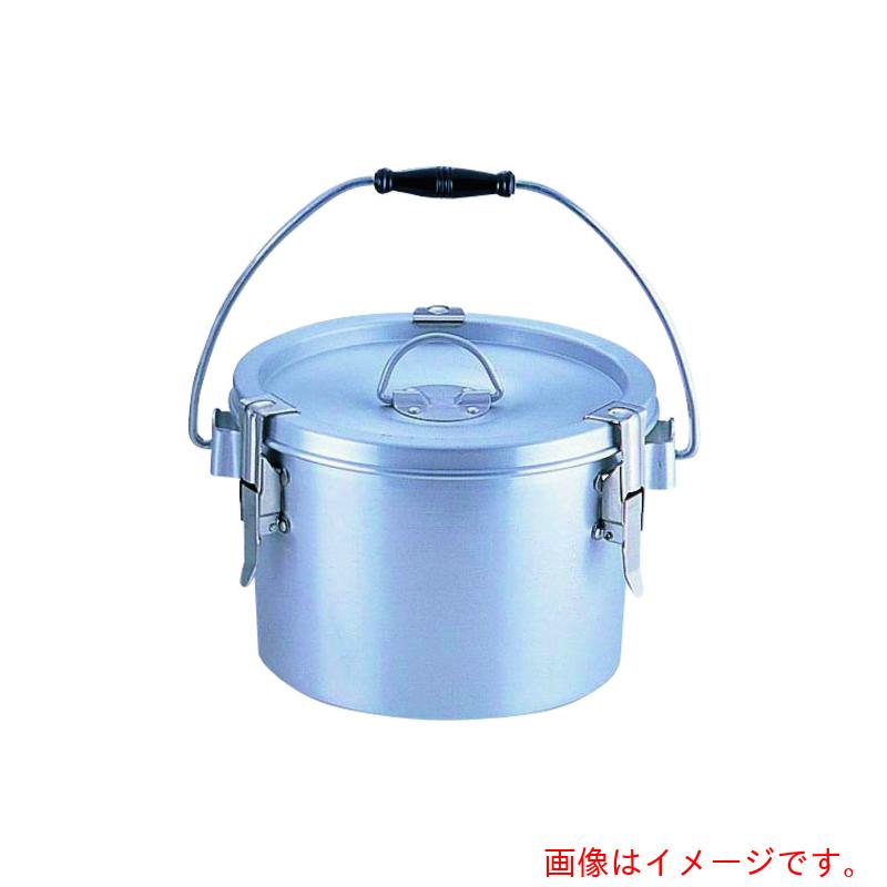 遠藤商事（TKG） オオイ金属元素 しろがね色アルマイト丸型二重ゼムクリップ付食缶 ２３７－Ｈ （４ｌ） 【品番：ASYA101】