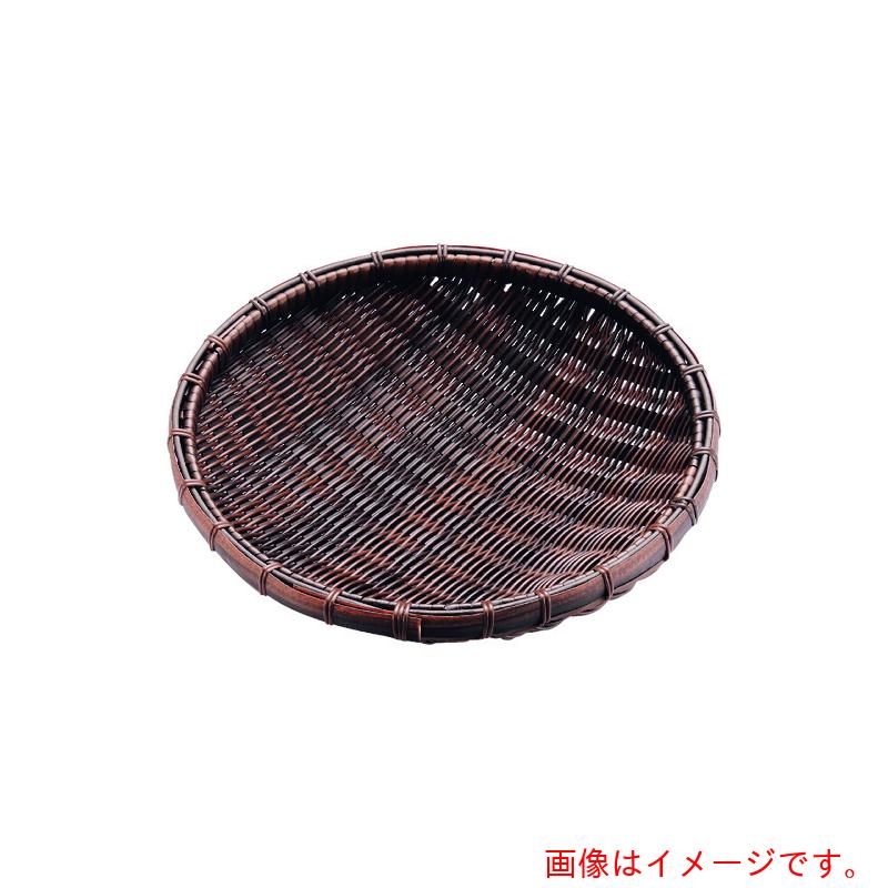 遠藤商事（TKG）　萬洋　樹脂　丸ザル　茶　３０ｃｍ　９１－０８７　【品番：AZL6701】