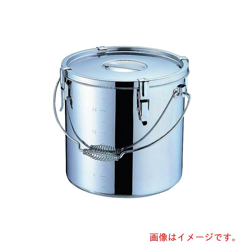 遠藤商事（TKG） ＳＡモリブデン 目盛付パッキン寸胴鍋 ２７ｃｍ（吊付） 【品番：AZV7127】